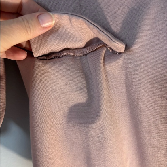 Mauve Stretch Blazer With Single Button Closure - Picture 4 of 9